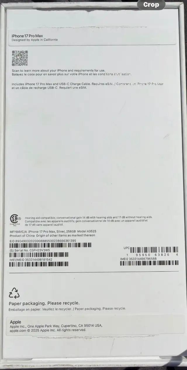 iPhone 17 Pro Max 256G - Photo 2