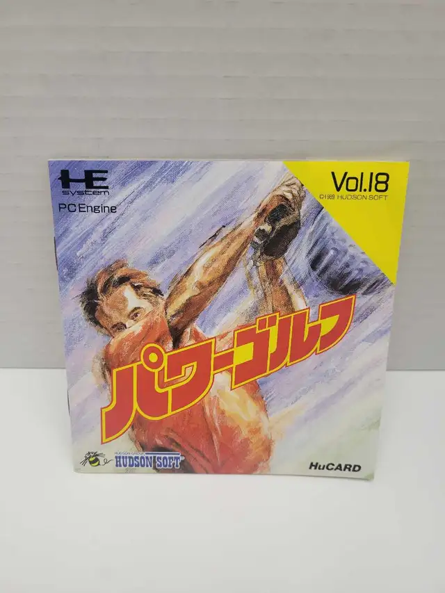 NEC PC Engine Power Golf - Japanese- Complete - Photo 2