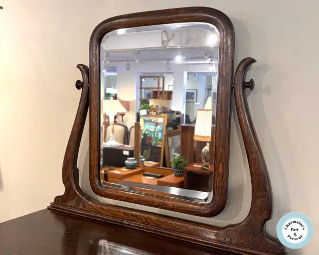 Striking Antique Oak Highboy Dresser at Charmaine's - Photo 3
