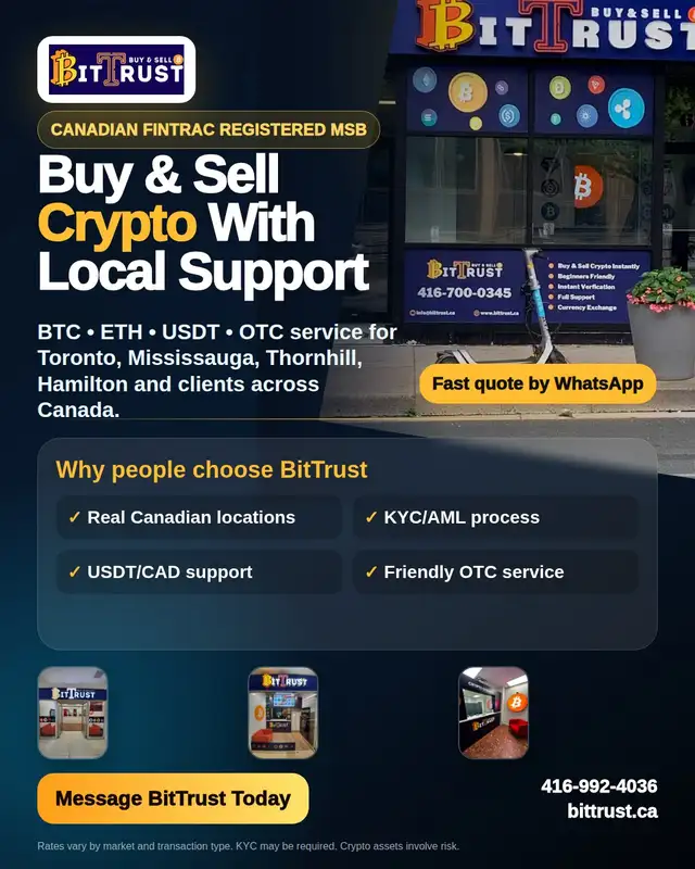 Looking to exchange crypto and currency in Canada ?