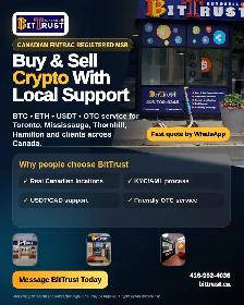 Looking to exchange crypto and currency in Canada ?