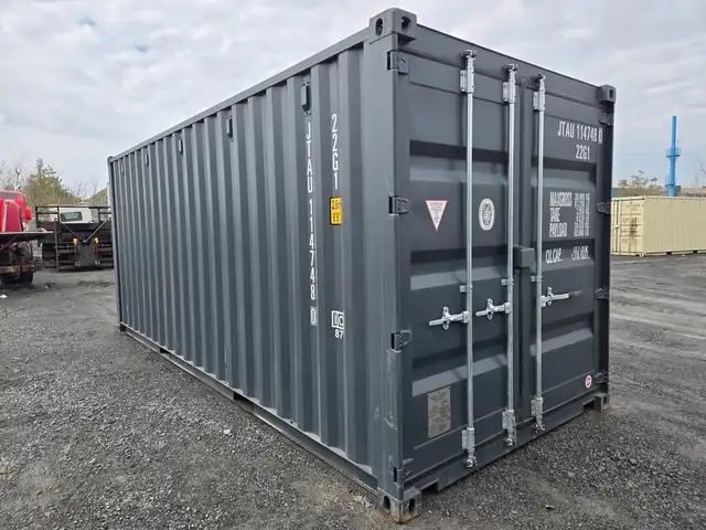 20FT NEW Grey Shipping Containers – In Stock Ottawa