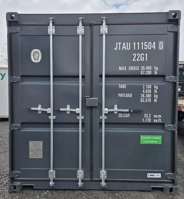20FT NEW Grey Shipping Containers – In Stock Ottawa - Photo 2