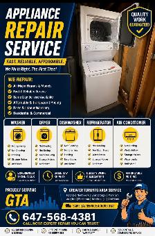 washing and dryer repair