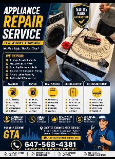 washing machine and dryer repair