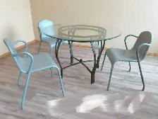 Round glass dining Table for sale