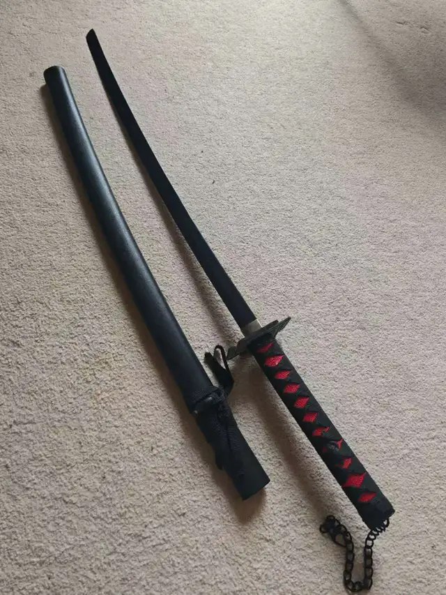 Kurosaki Ichigo Cosplay Japanese Samurai Sword Katana - Photo 2