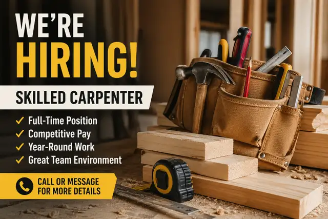 Hiring Experienced Carpenter