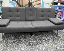 Modern Linen Convertable Futon-Sofa Bed