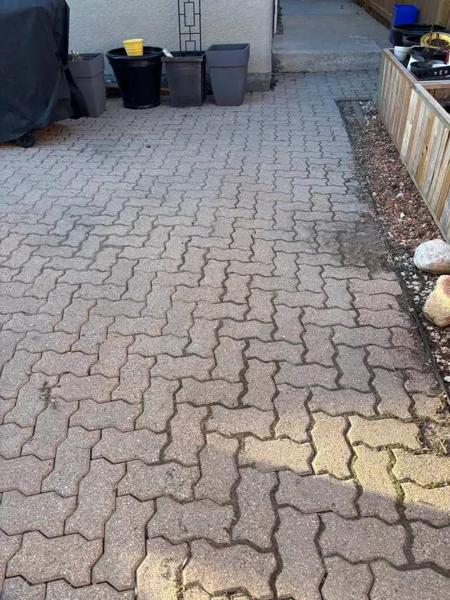 FREE to good home- Barkman interlocking paving stones. - Photo 2