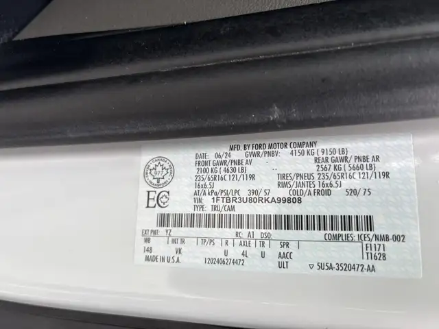 2024 Ford Transit 250 , AWD , Allongé , Toit Haut - Photo 21