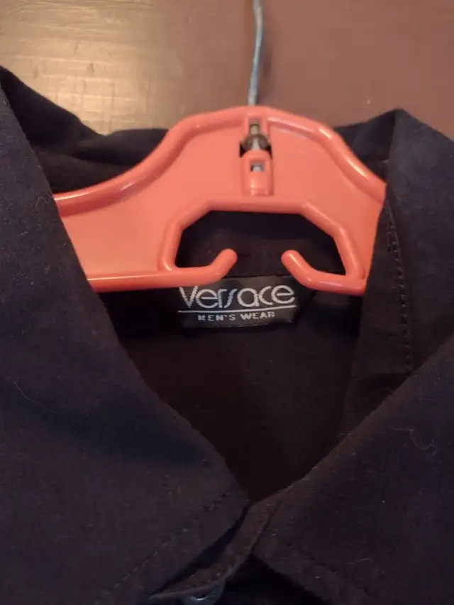Men's Versace black dress shirt size XL - Photo 5