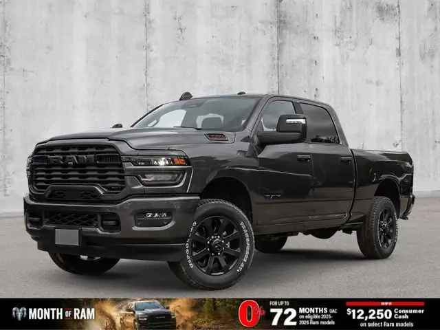 2026 Ram 3500 Big Horn Night Edition Crew 4x4 Diesel Nav