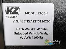 2026 KZ Sportsmen Classic 240BH Corner Bunks and Light - Photo 56
