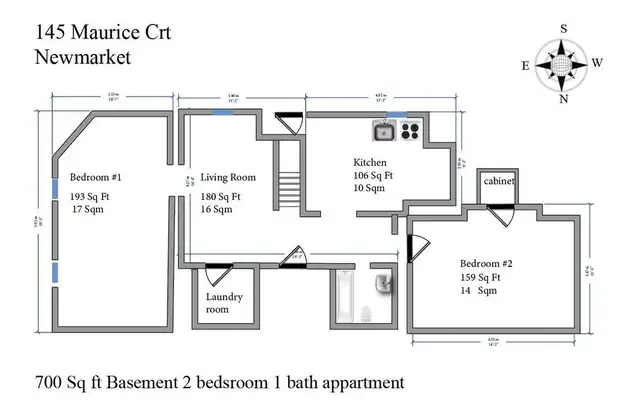 2bed. Basement Newmarket - Photo 9