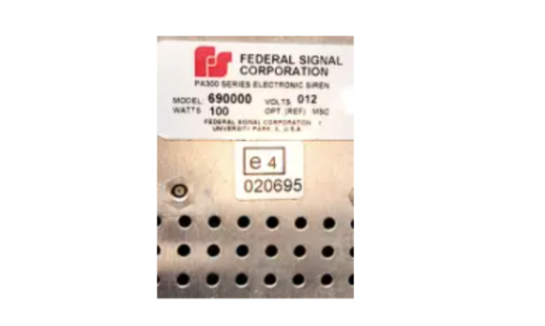 FEDERAL SIGNAL CORPORATION PA300 SERIES ELECTRONIC SIREN - Photo 4