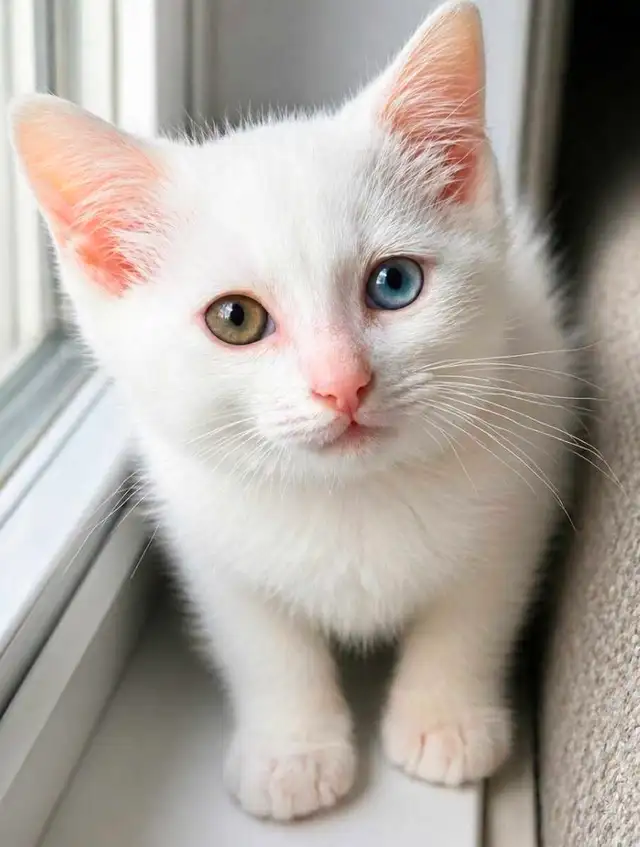 Chaton Femelle Yeux Vairons