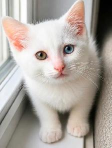 Chaton Femelle Yeux Vairons