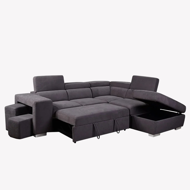 New Comfort Sectional Sofa Bed - Gray In Huge Sale