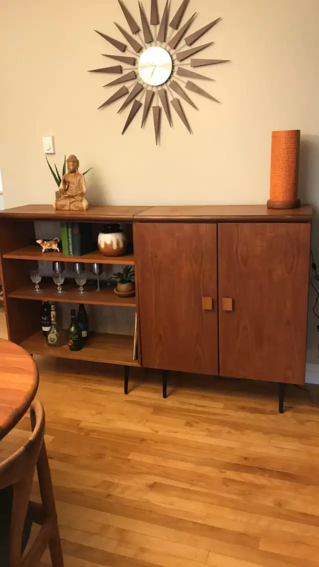 Mid century. TEAK TECK. Meubles Modulaire. Crédence, buffet disq - Photo 6