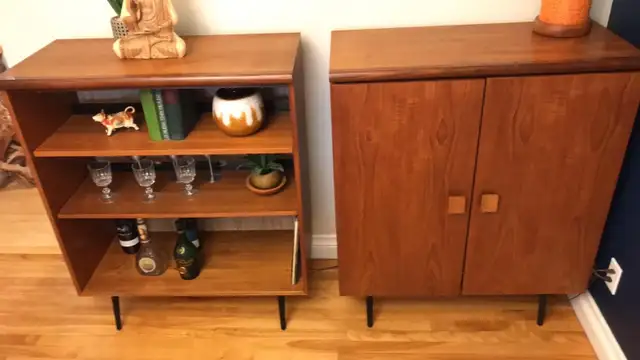 Mid century. TEAK TECK. Meubles Modulaire. Crédence, buffet disq - Photo 8