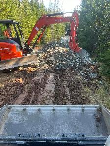 Excavator and skid steer available