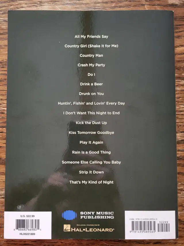 CD et cahier de partition Luke Bryan - Photo 3