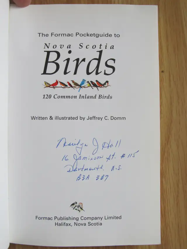 FORMAC POCKET GUIDE TO NOVA SCOTIA BIRDS by Jeffrey C. Domm - 20 - Photo 2