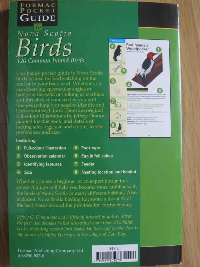 FORMAC POCKET GUIDE TO NOVA SCOTIA BIRDS by Jeffrey C. Domm - 20 - Photo 10