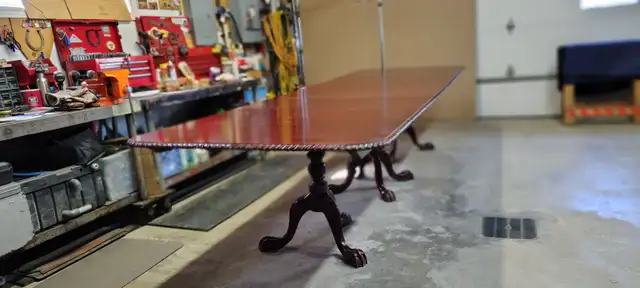 STUNNING&RARE12FTX46'3PEDESTAL DINING TABLE SOLID MAHOG 12CHAIRS - Photo 3