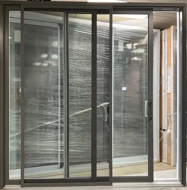 1460PP Porte patio Hybride 8 Charbon 95 1/2 x95 1.2 ouv. Droite