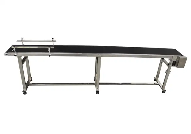 118x15.7inch Industrial Belt Conveyor w/Double Guardrail 230479 - Photo 2