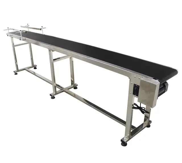 118x15.7inch Industrial Belt Conveyor w/Double Guardrail 230479 - Photo 3