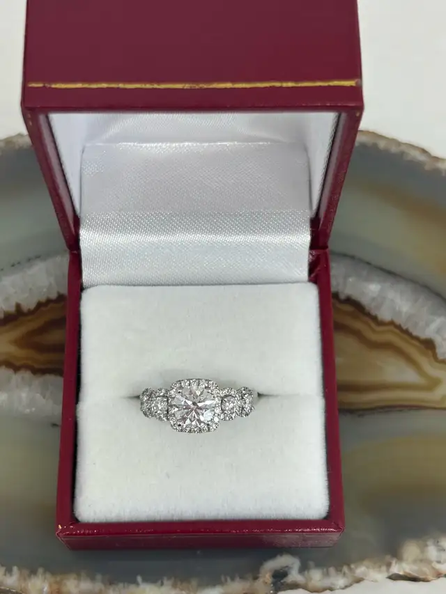 14k W/G Lab Diamond Ring