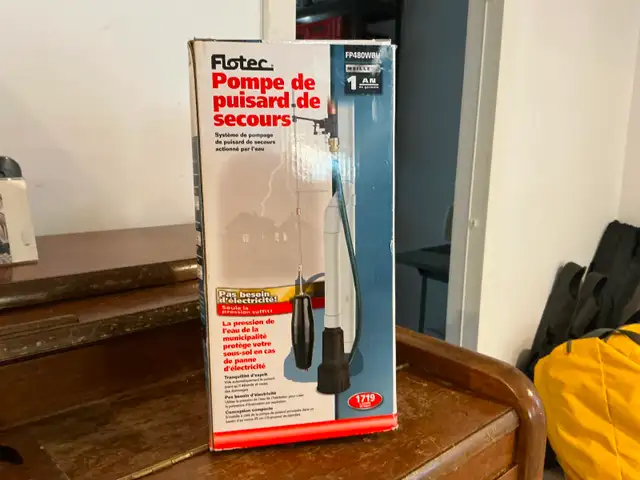 Pompe de puisard de secours