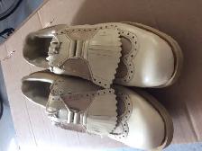 SOULIERS DE GOLF BEIGES CONFORTABLES 'FOOT JOY'GR 7 FEMME$10.00