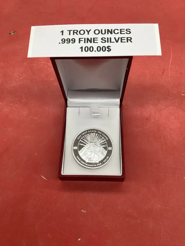 pièce en argent pure