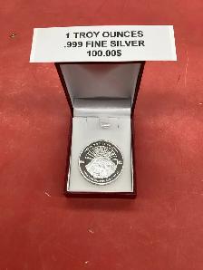 pièce en argent pure