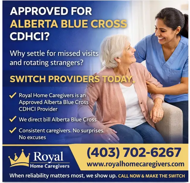 Approved for Alberta Blue Cross CDHCI Home Care