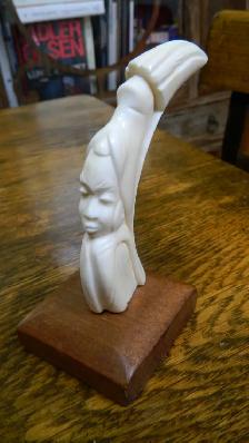 Sculpture Africaine Original Vintage Hauteur Total 4 Pouces