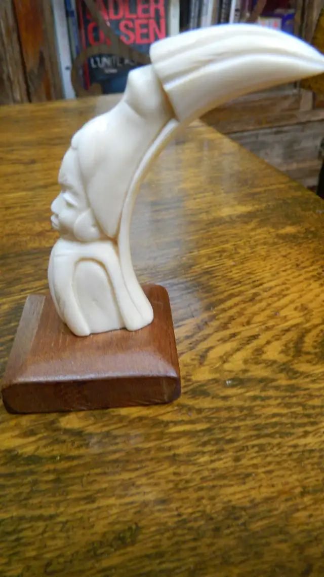 Sculpture Africaine Original Vintage Hauteur Total 4 Pouces - Photo 2