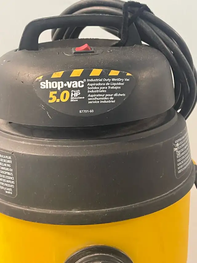 Shop Vac with a 5.0 peak HP motor for wet and dry - Photo 2