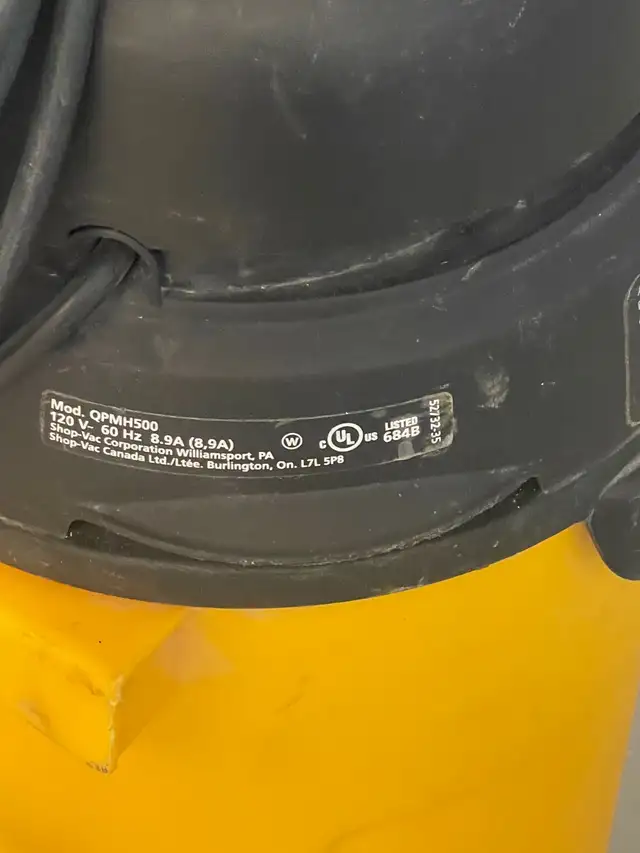 Shop Vac with a 5.0 peak HP motor for wet and dry - Photo 4
