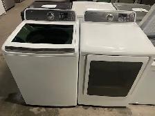 Laveuse sécheuse top load blanches grande capacité Samsung