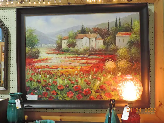 Vintage Tuscany Oil Painting