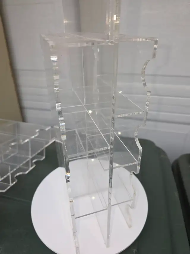 2 Rotating Base Business Card Holders 14 Slots Each - Photo 3