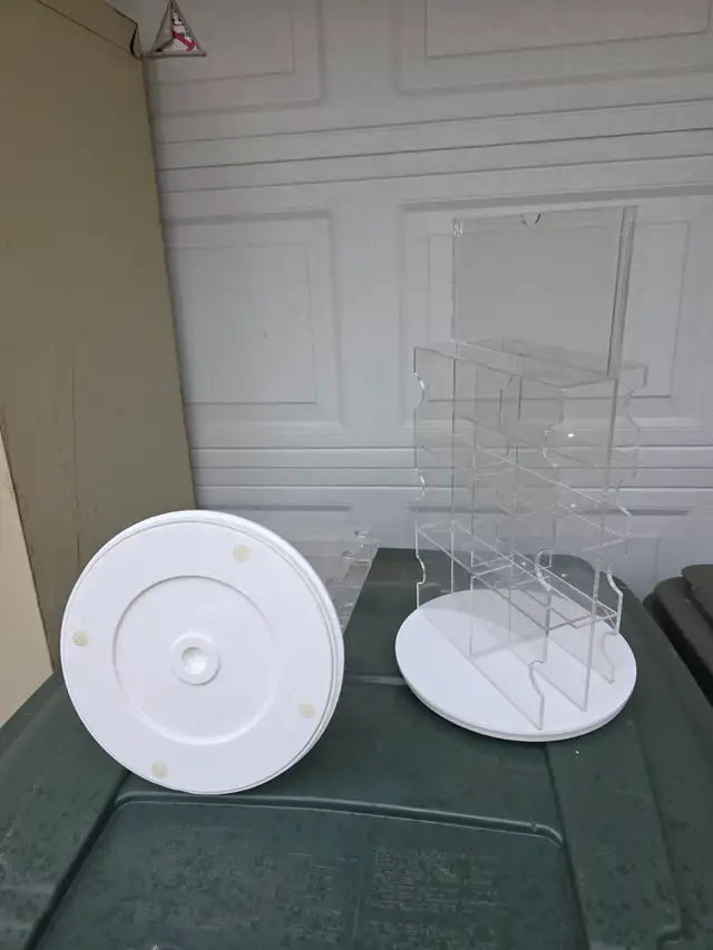 2 Rotating Base Business Card Holders 14 Slots Each - Photo 4