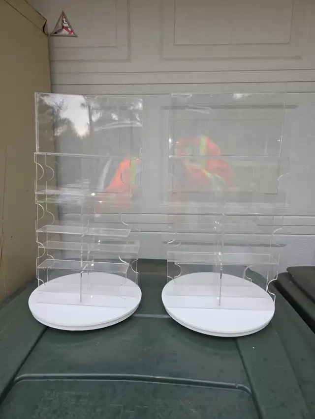 2 Rotating Base Business Card Holders 14 Slots Each - Photo 6