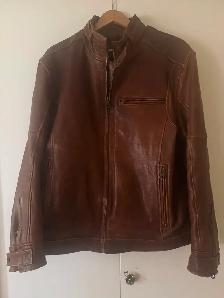 Like New Andrew Marc Leather Jacket L Leather not broken in yet