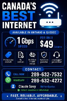 Canada's Best Home Internet Offers at $48